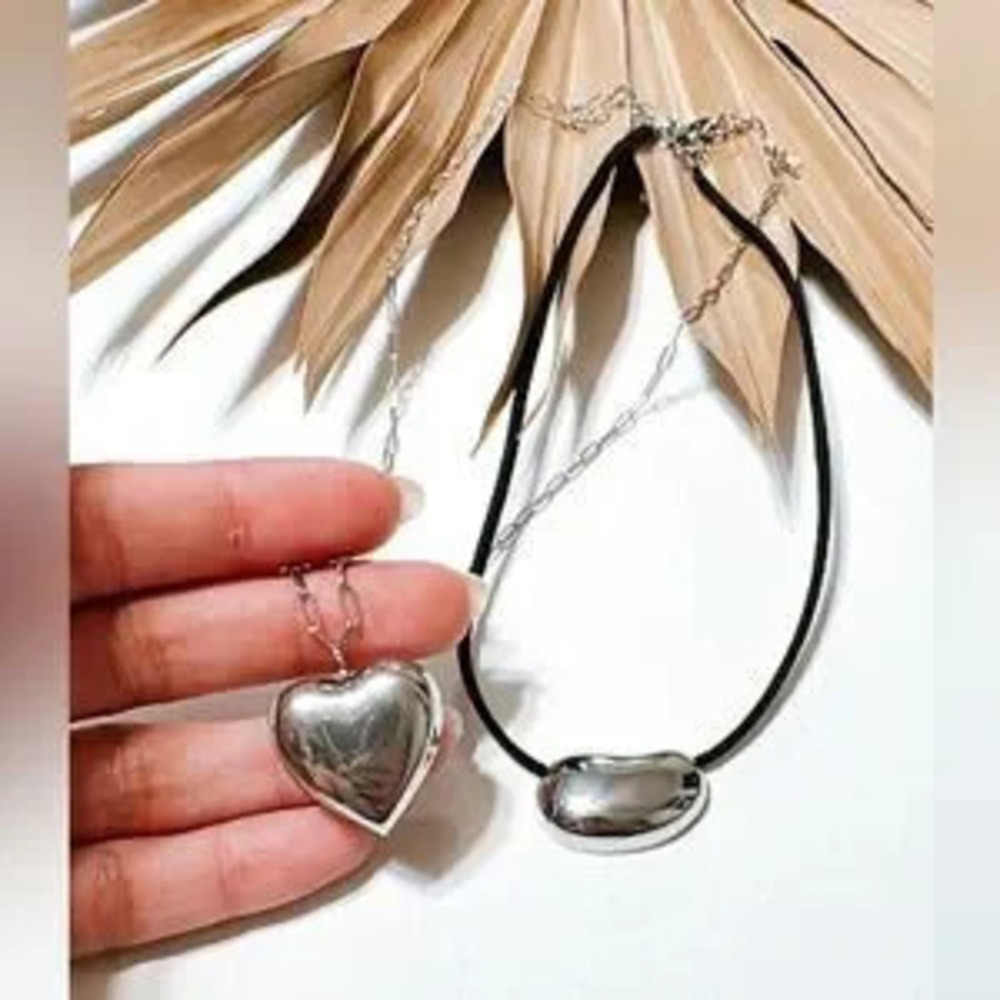 Boho heart necklace?N438
